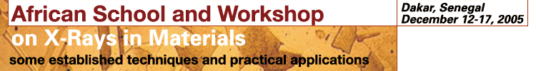 African school and workshop  on x-ray techniques in materials